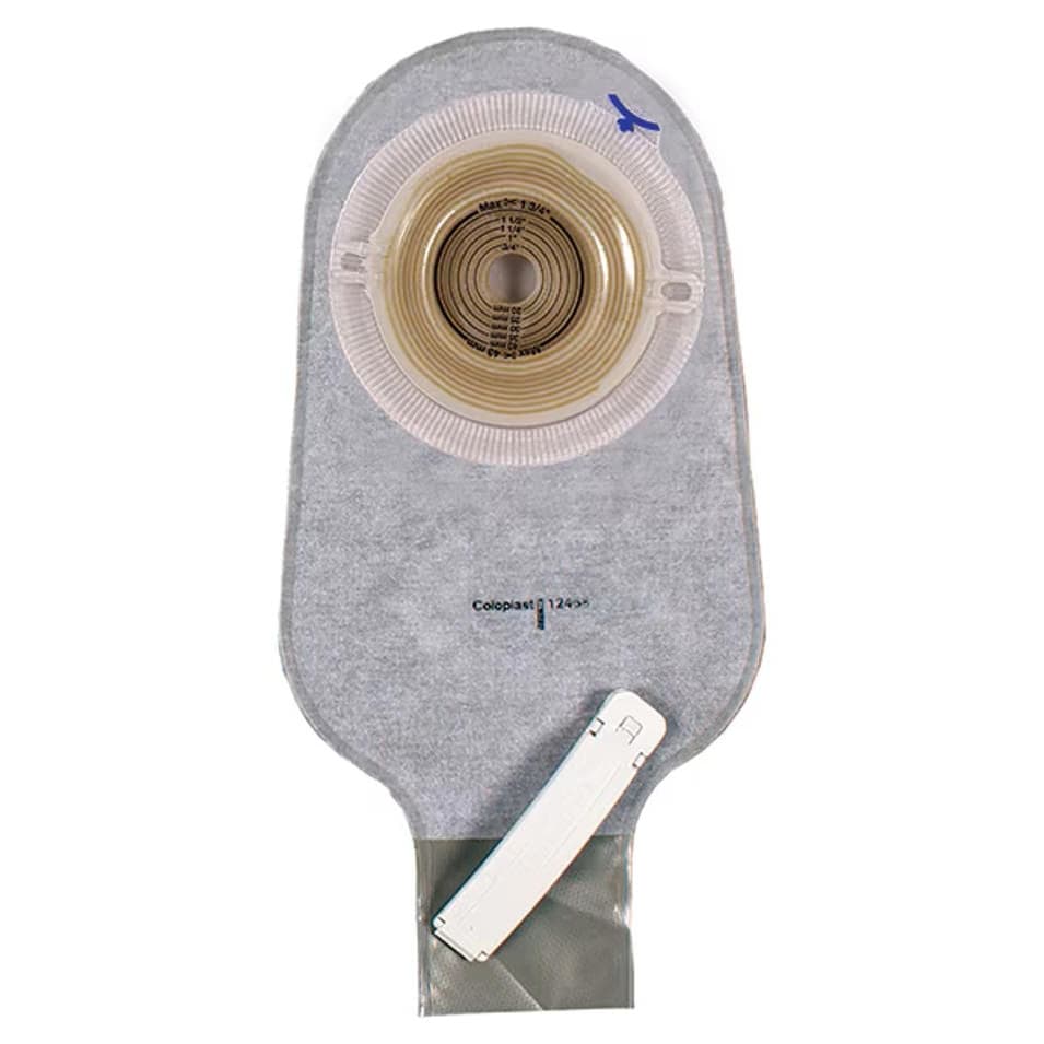 Assura Deep Convex MAXI Drainable Pouch, Transparent - Box of 10 - Image 1