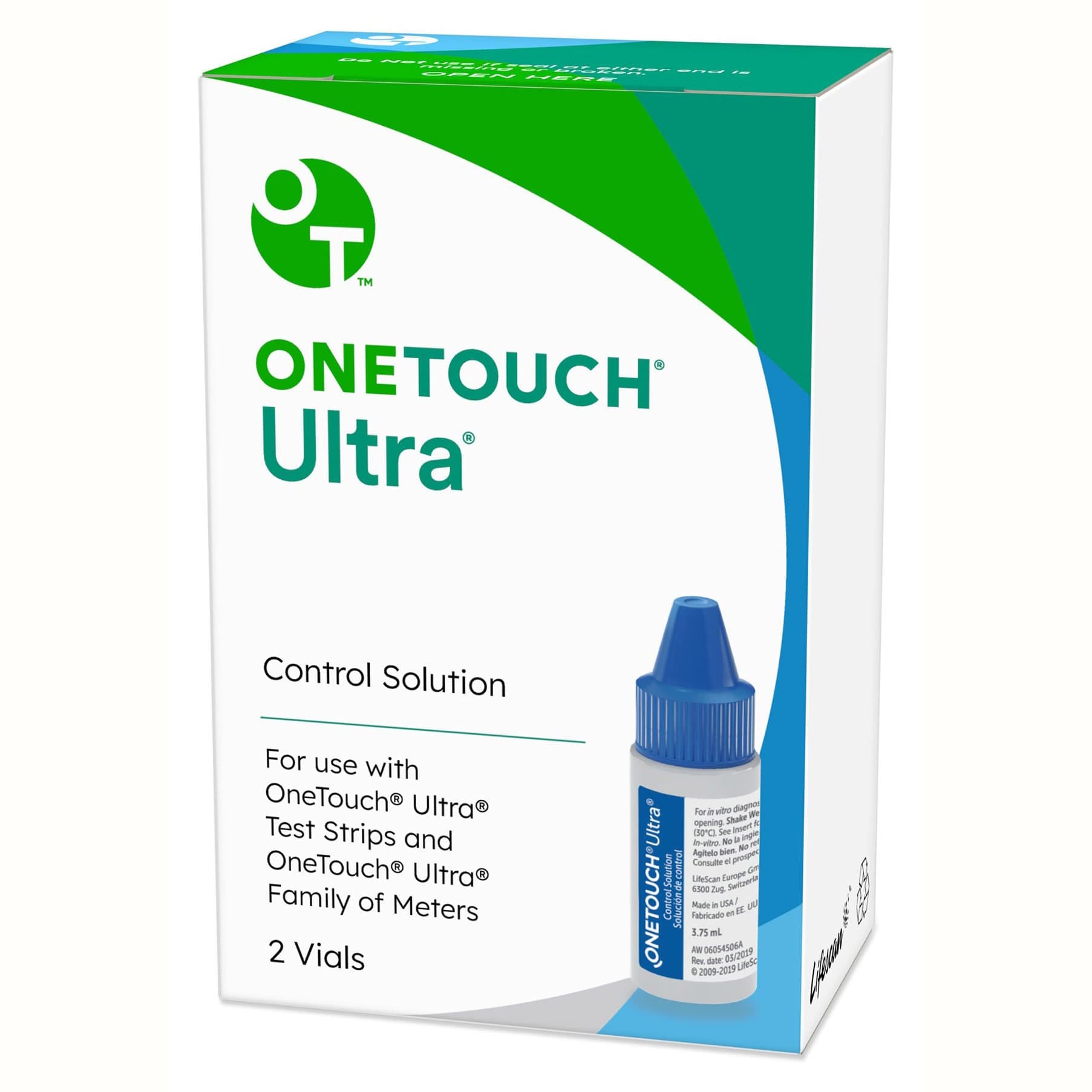 One Touch Ultra Blood Glucose Control Solution Level 1 and 2 - Image 2