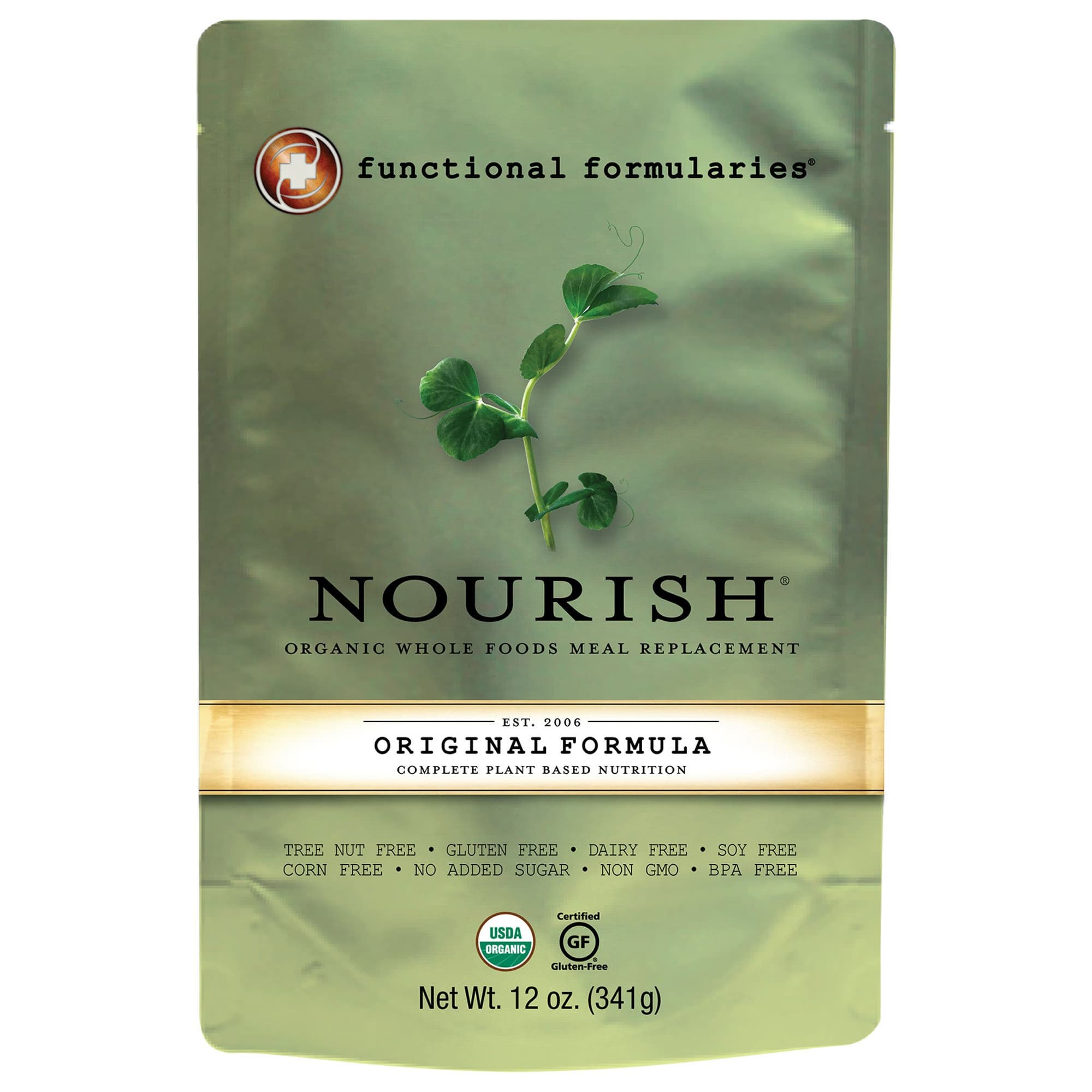 Nourish Organic Pediatric Oral Supplement, Original Flavor, 12 oz. Pouch - Case of 24 - Image 1