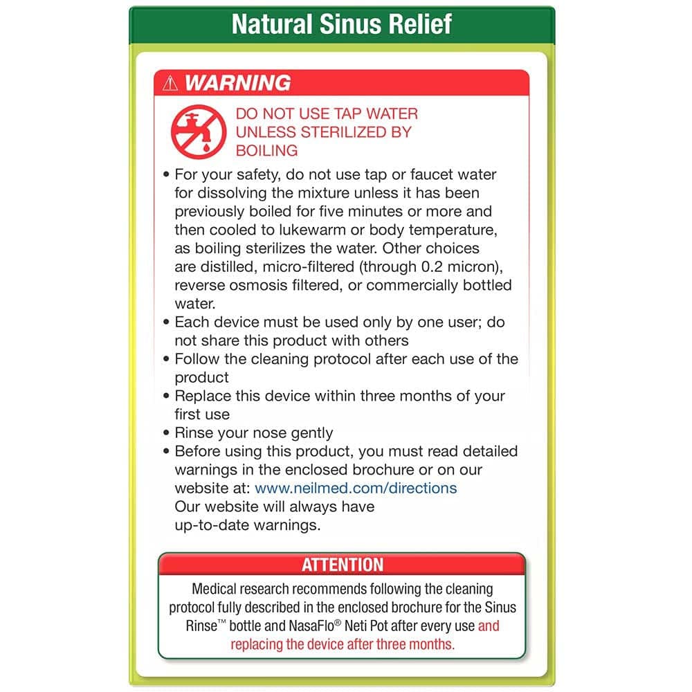 NeilMed Sinus Rinse Extra Strength Hypertonic Kit with 30 Premixed Packets - Each - Image 3