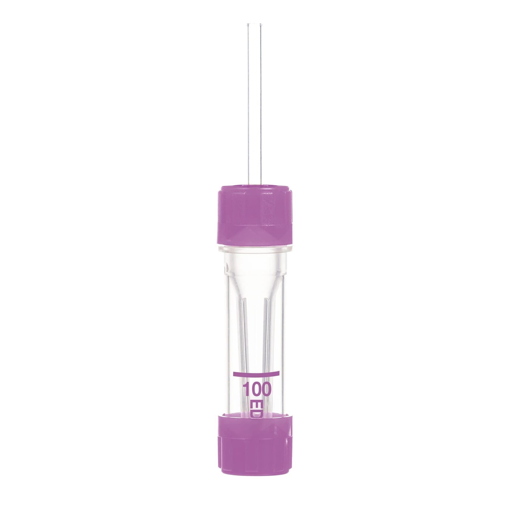 Microvette 100 Capillary Blood Collection Tube K3 EDTA, 10.8 x 46.6 mm - Case of 1000 - Image 1