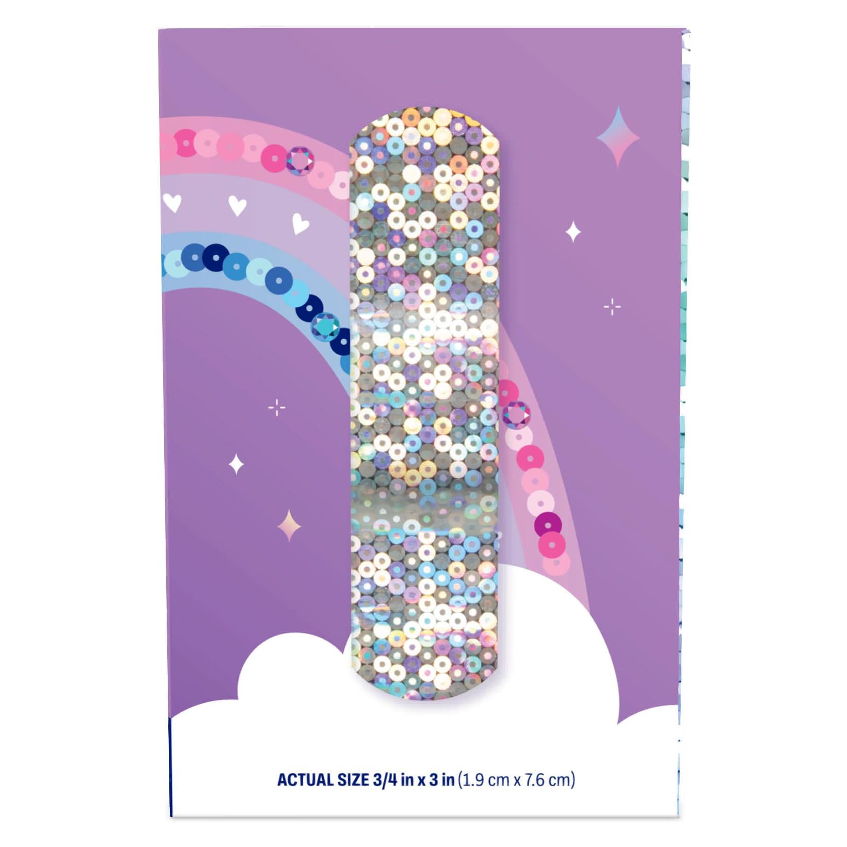 Dukal Glitter & Stars Adhesive Bandages with Stat Strip - Image 6
