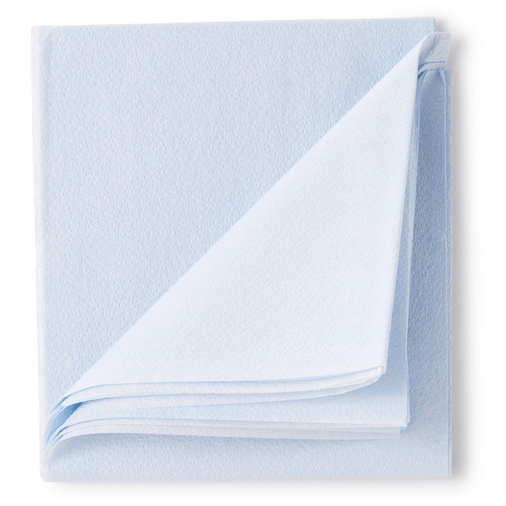 McKesson Flat Stretcher Sheet, Blue, 40 W X 90 L Inch - Case of 50