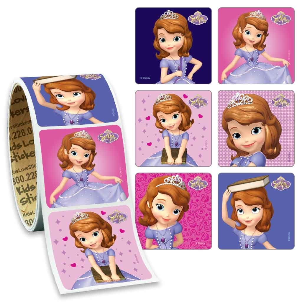Medibadge 1.62 x 1.62 Inch Disney Stickers, Sofia The First - Package of 100 - Image 1