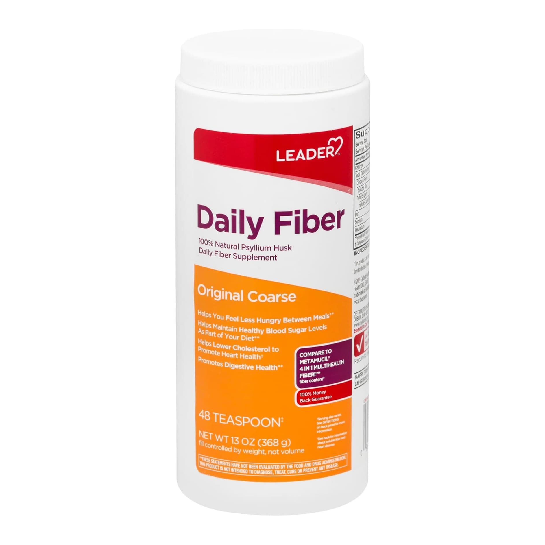 Leader Psyllium Husk Powder Daily Fiber Supplement, 13 oz - Each - Image 1