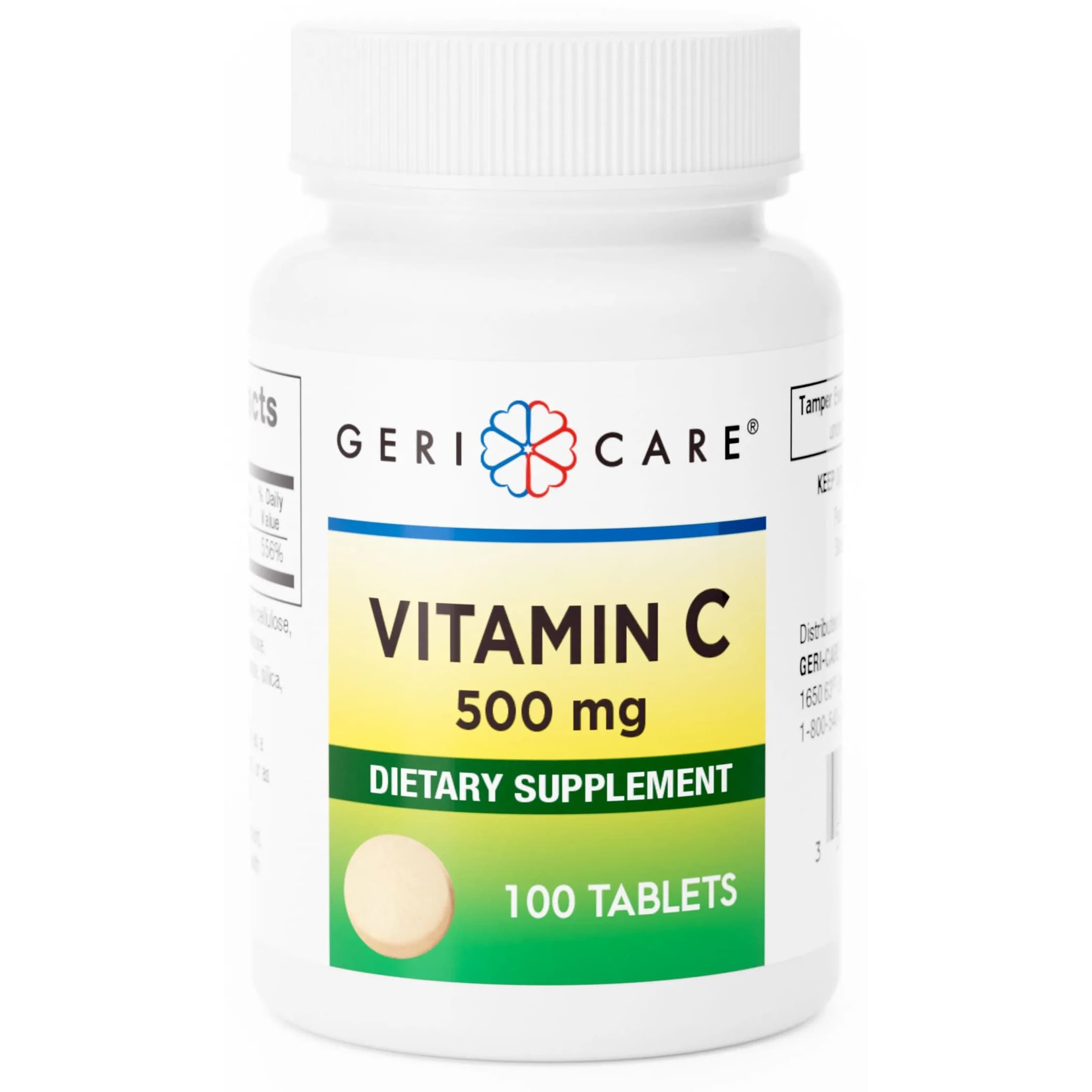 Geri-Care Vitamin C Dietary Supplement Tablets, 500 mg - Case of 1200 - Image 1