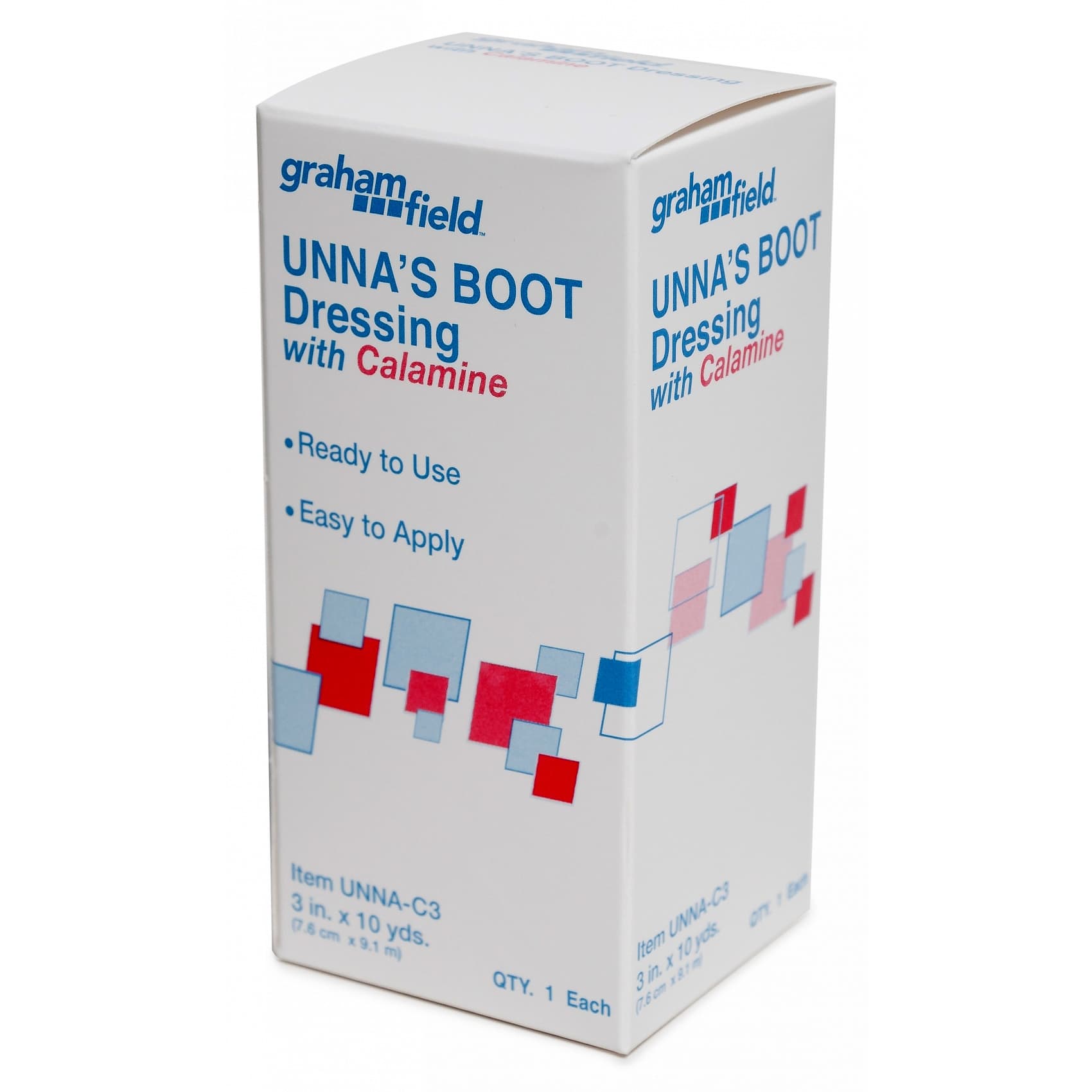 Grafco Unna's Boot Dressing, 3 Inch x 10 Yard, with Calamine - Image 1