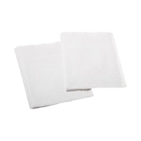 Tidi Choice Procedure Towel NonSterile, White, 13 W x 18 L Inch, Waffle Embossed, Non-Radiopaque - Case of 500 - Image 1