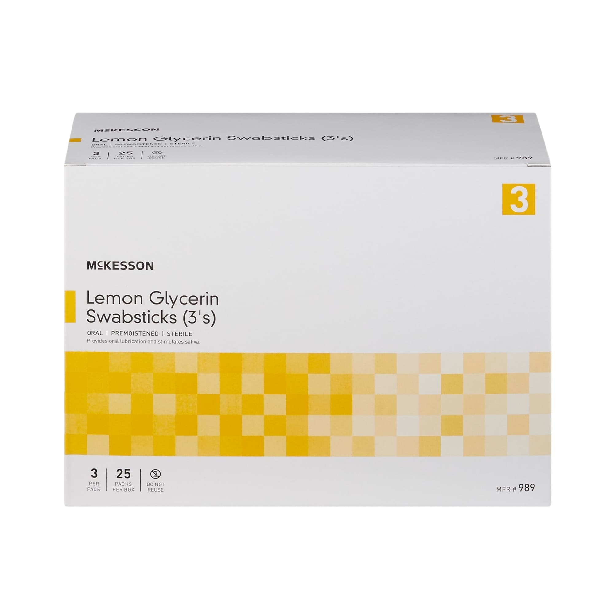 McKesson Lemon Glycerin Oral Swabsticks - Image 2