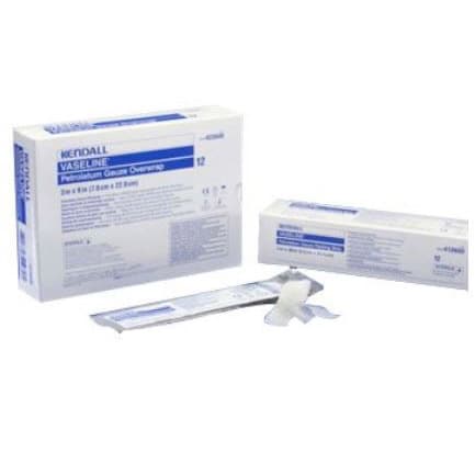 Vaseline Petrolatum Impregnated Overwrap Gauze Dressing, Sterile, 1/2 x 72" - Case of 72 - Image 1