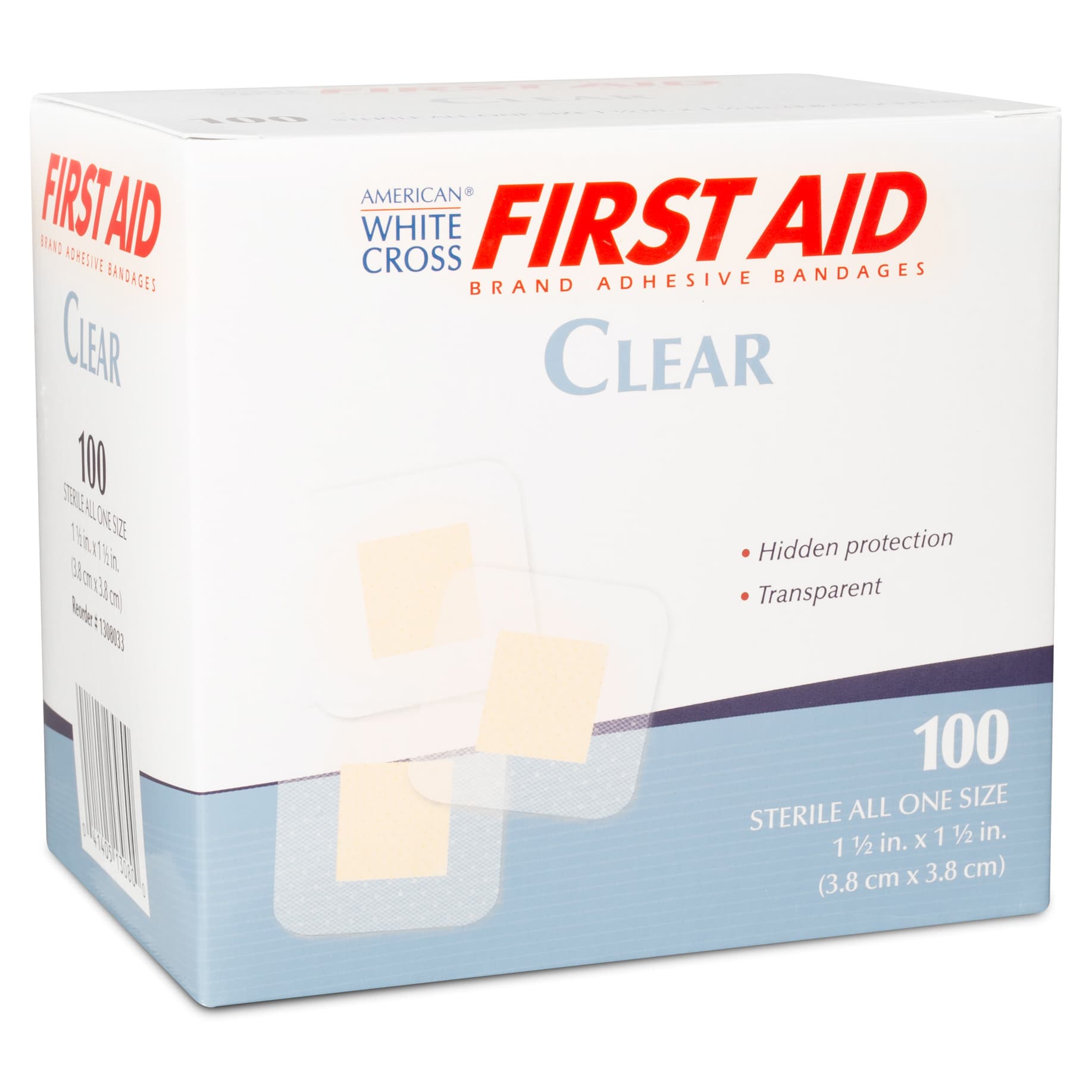 Dukal American White Cross Clear Adhesive Bandage