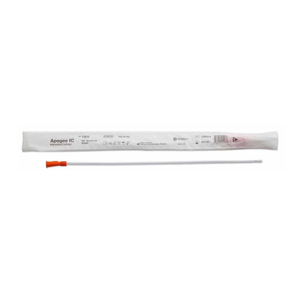 Apogee IC Intermittent Catheters, 16 Fr, 16", Firm Straight Tip - Each - Image 1