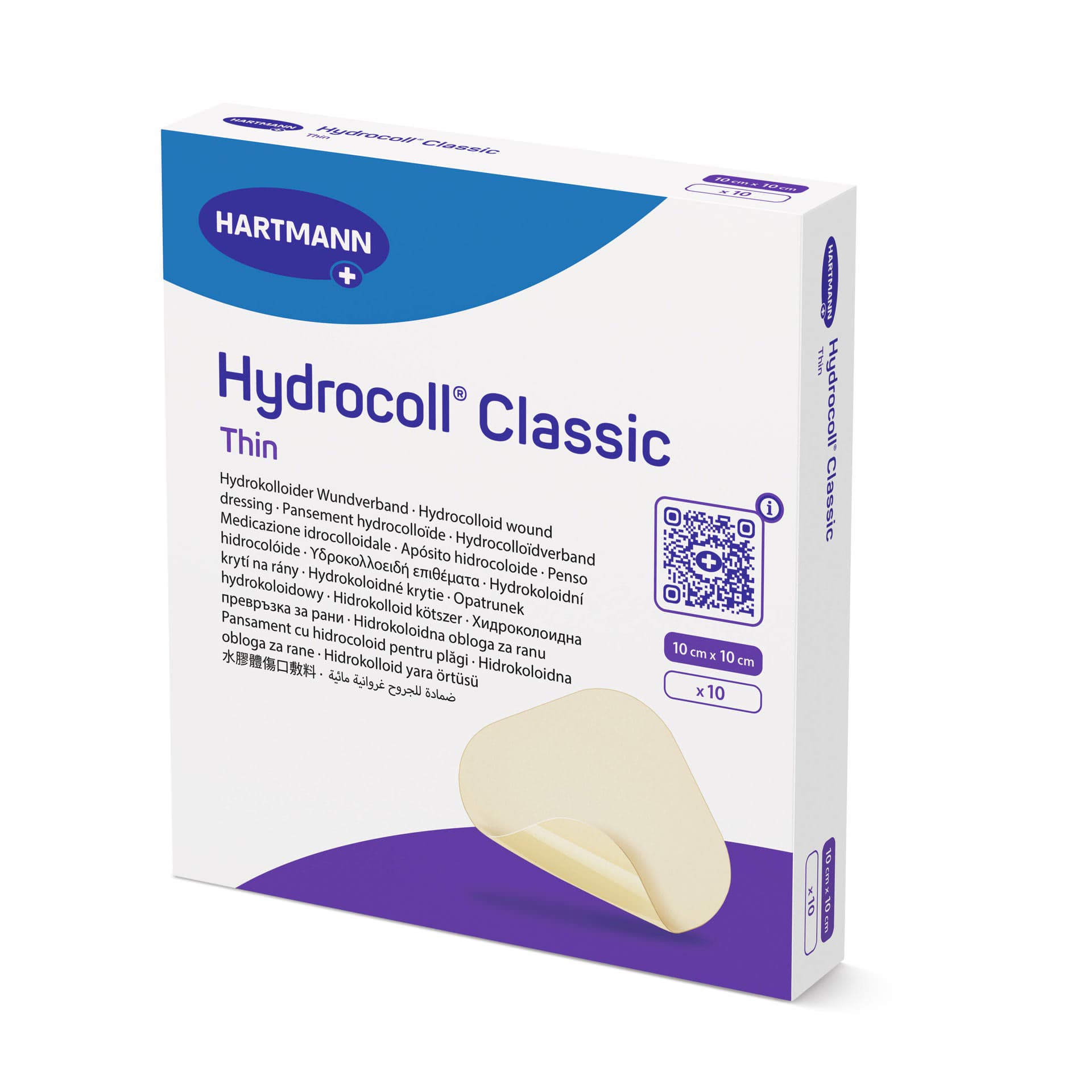 Hydrocoll Classic Thin Hydrocolloid Wound Dressing, 4 x 4 Inch - Image 1