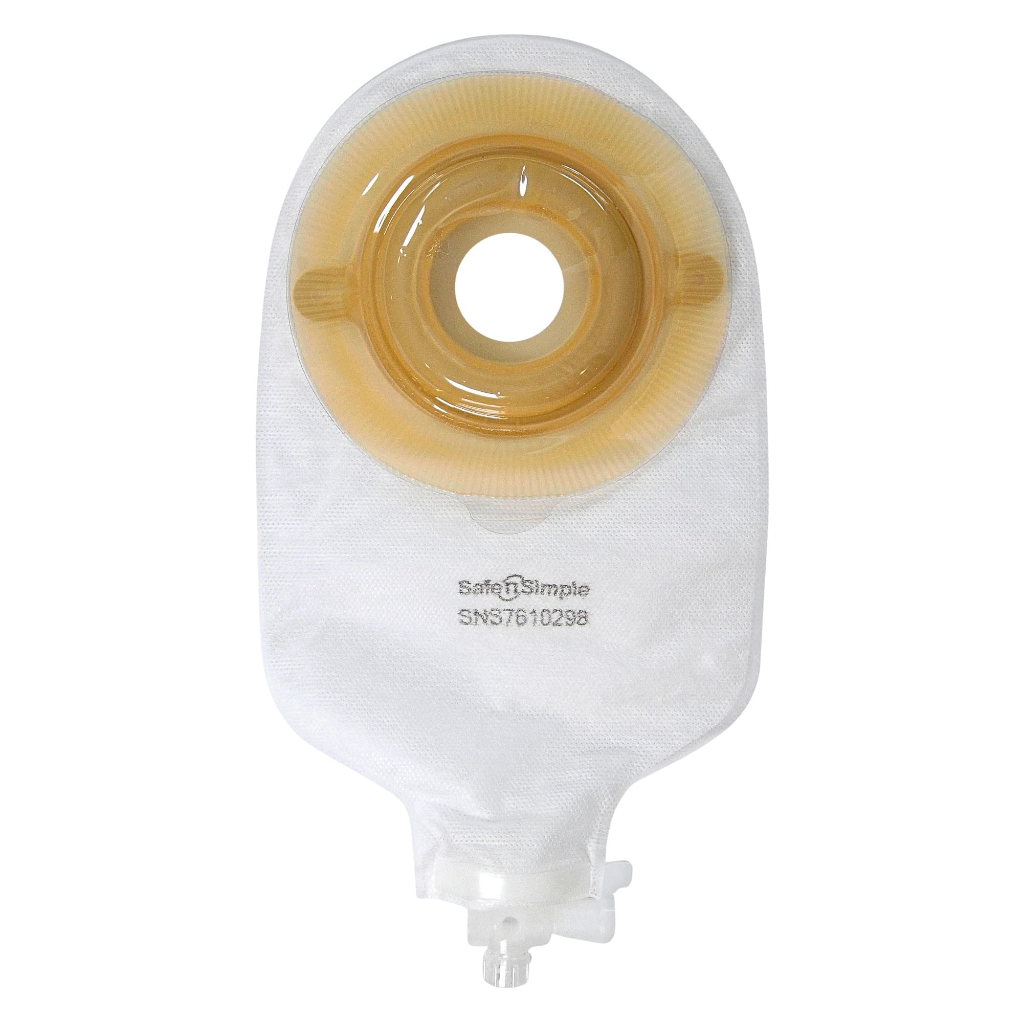 Safe n Simple 1-Piece Transparent Urostomy Pouch, 9' Pre-cut - Box of 10 - Image 1