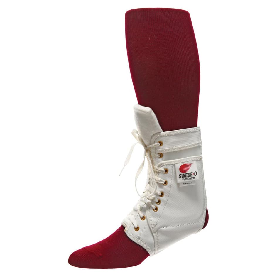 Swede-O Ankle Brace Lok Padded Tongue, White, Small - Image 1