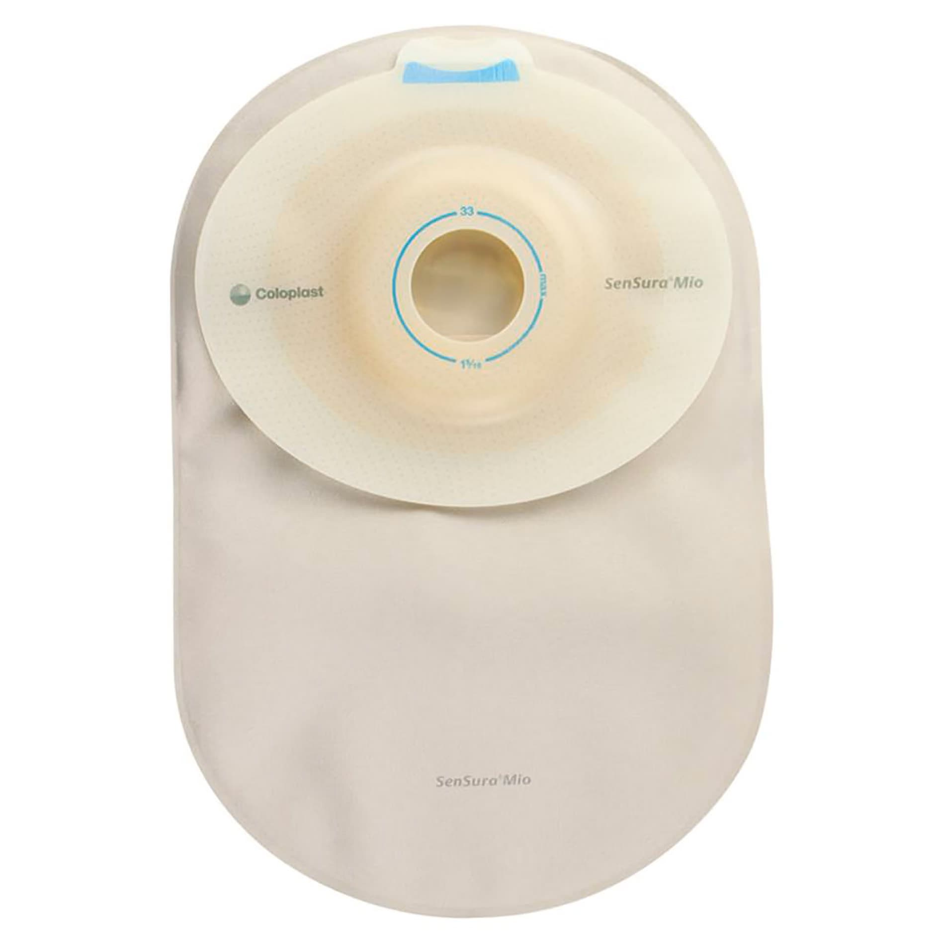 SenSura Mio Convex Soft MAXI Closed Pouch, 1-3/8 Inch - Box of 10 - Image 1