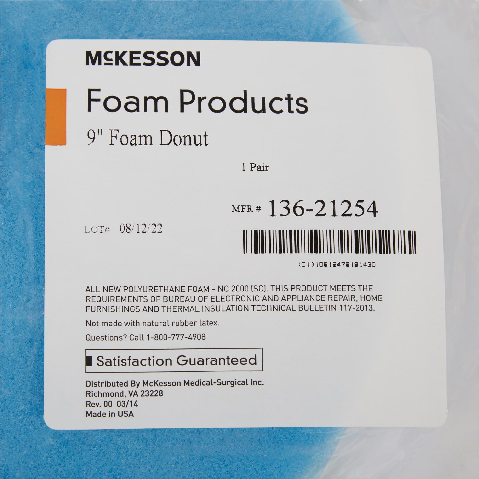 McKesson Head Positioner Donut Freestanding 9 Inch Foam Cushion - Image 4