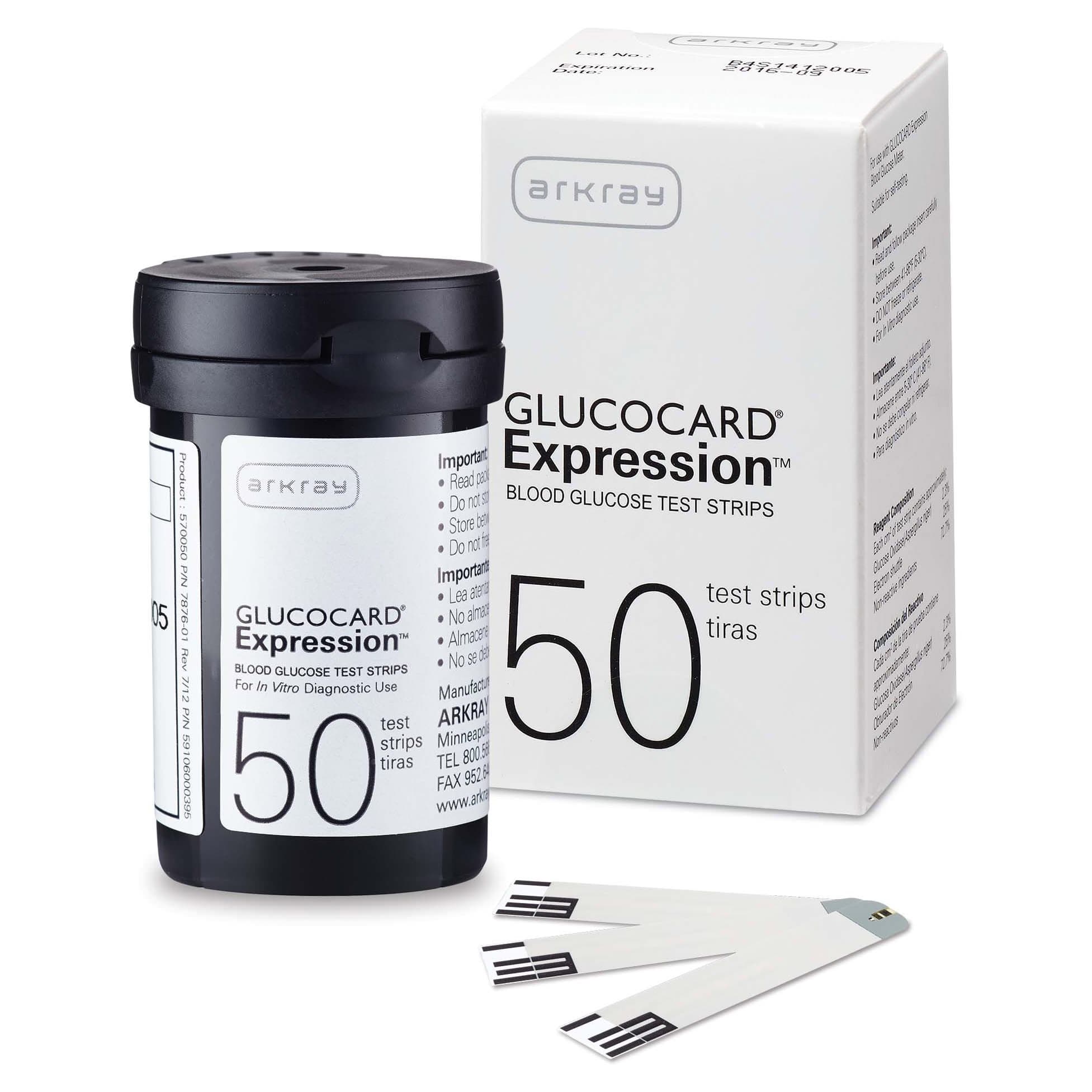 Glucocard Blood Glucose Test Strips - Box of 50