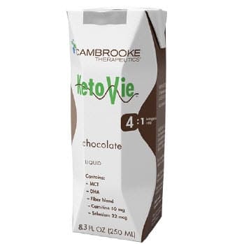 KetoVie 4:1 Ketogenic Oral Supplement, Chocolate, 8.3 oz - Each - Image 1