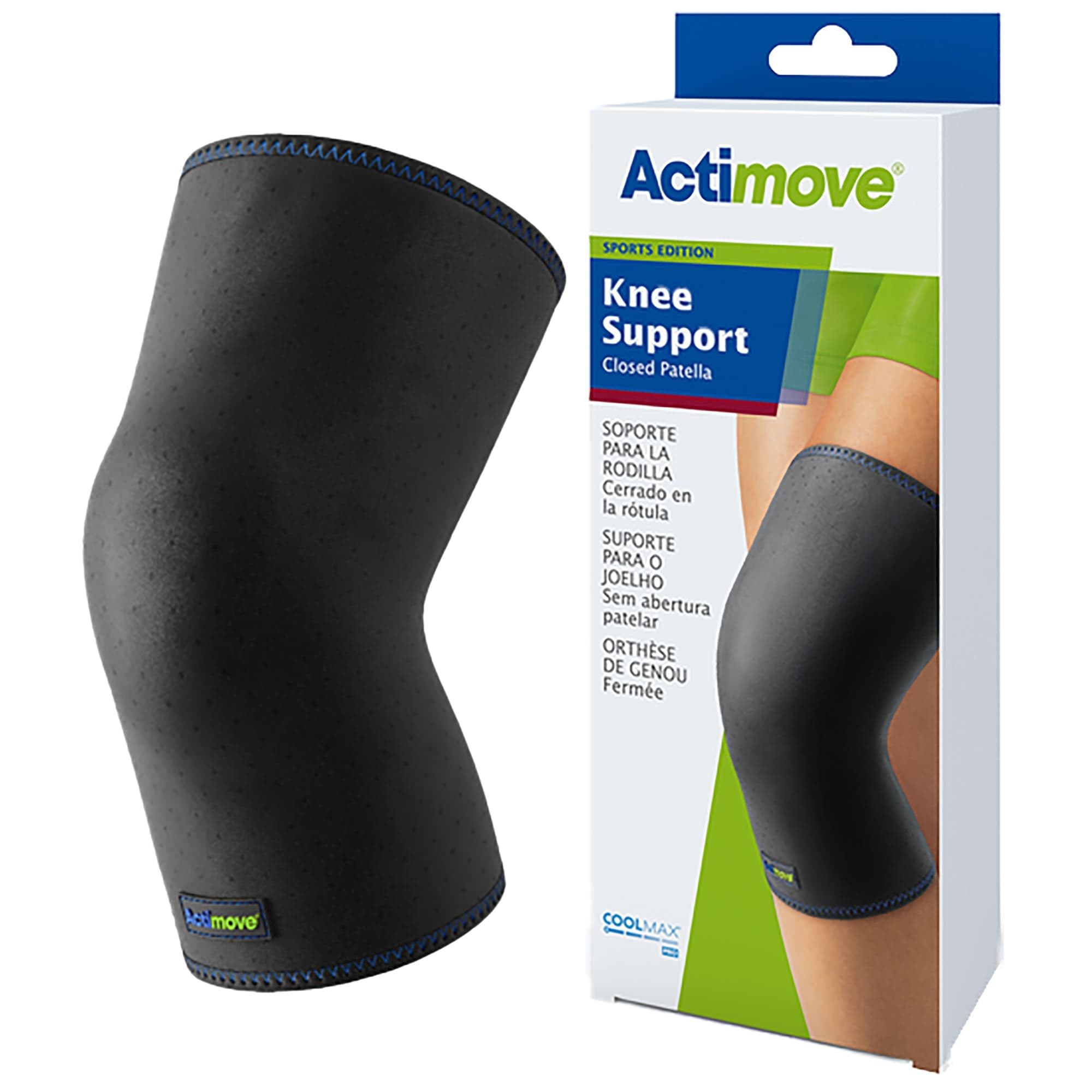 Actimove Knee Support Closed Patella 3XLarge Black - Image 1