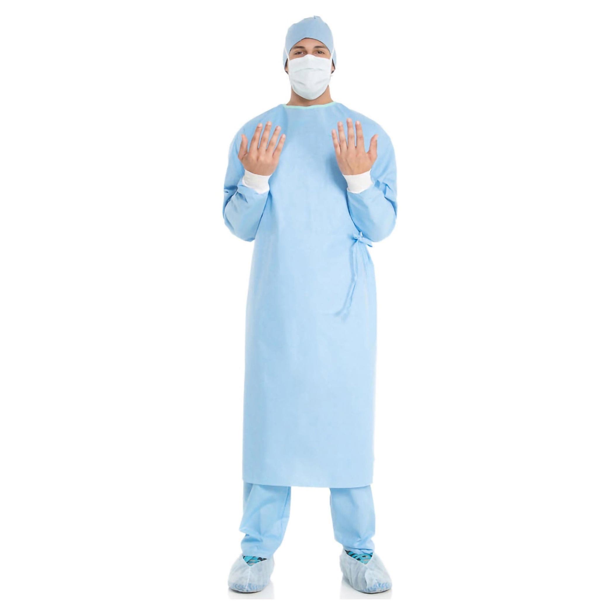 Ultra Fabric-Reinforced Surgical Gown with Towel, Blue, Extra Large