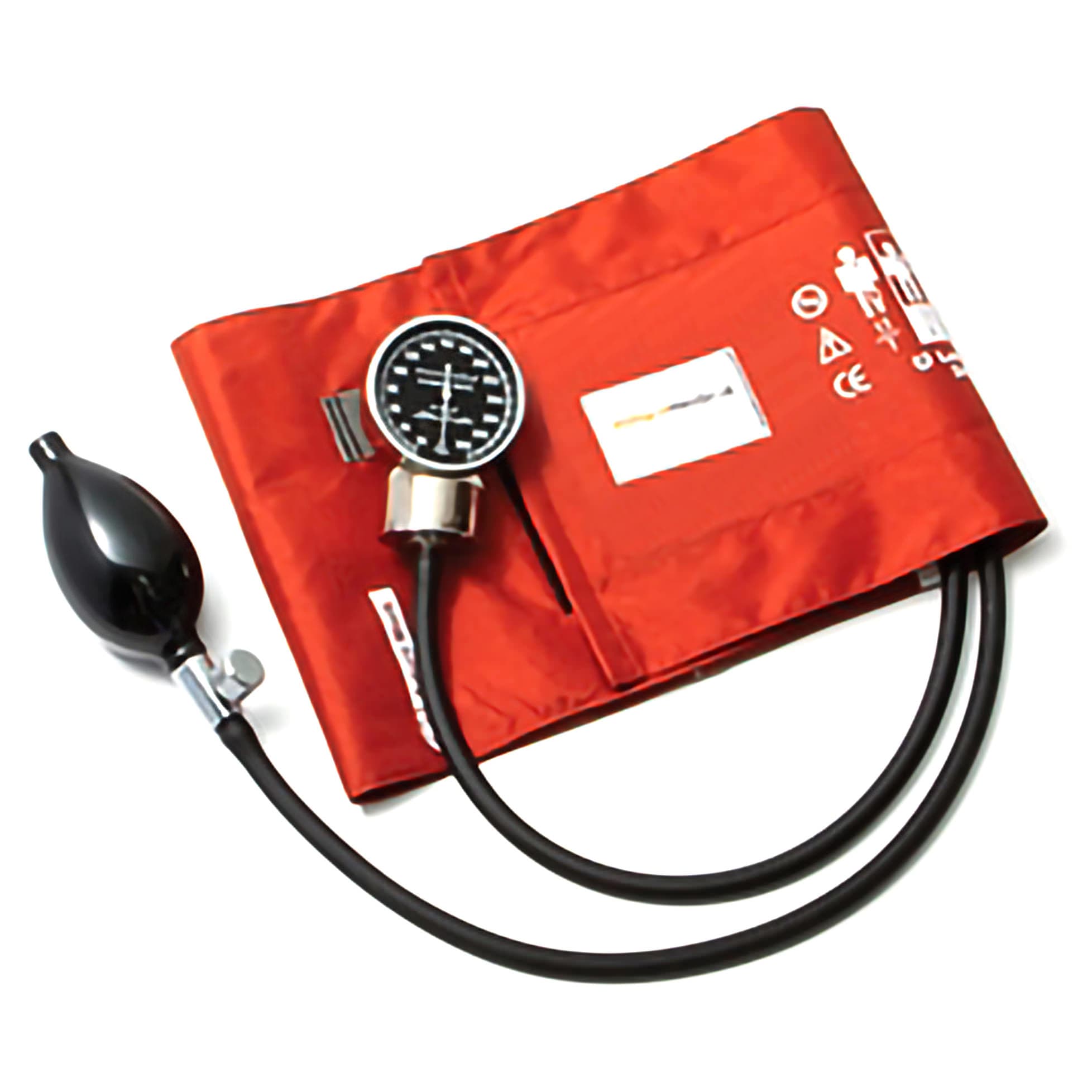 McKesson Deluxe Aneroid Sphygmomanometer Unit Nylon Cuff Dial Display 2-Tubes Palm Aneroid - Image 2