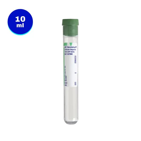 BD Vacutainer Lithium Heparin Tubes with Conventional Closure - Image 2