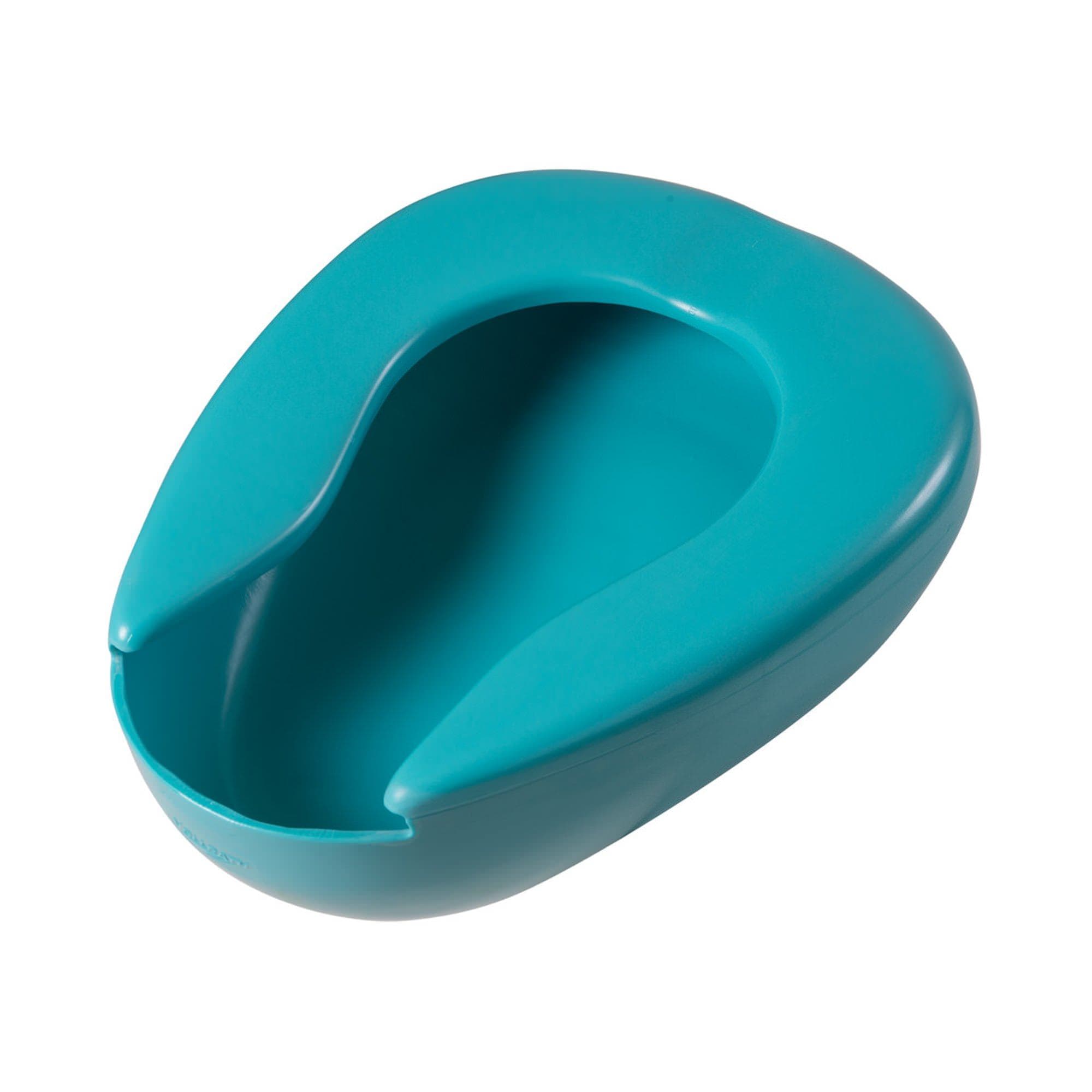 DMI Deluxe Plastic Contoured Bedpan, Blue - Image 3
