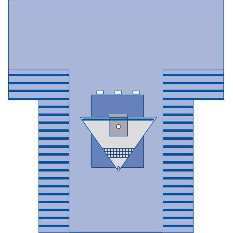 Medline Sterile Arthroscopy Surgical T-Drapes with Fluid-Control Pouch, 114 W x 122 L Inch - Image 1