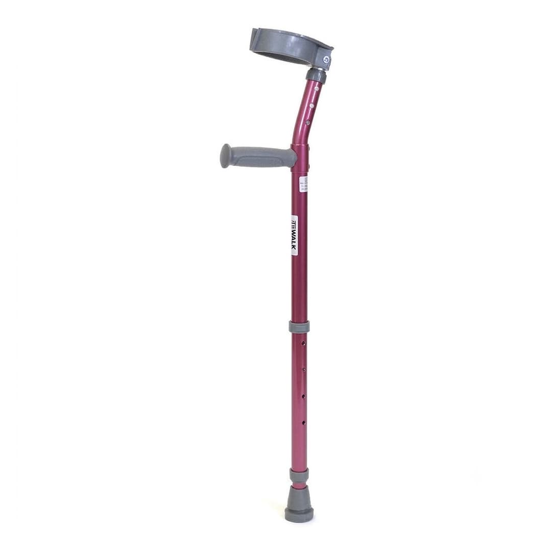 Walk Easy youth forearm height adjustable crutches with 4" full cuff (pair) - Lavender - Image 1