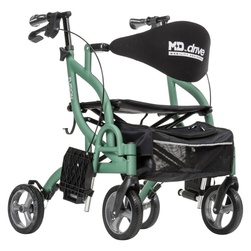 Drive Fusion 2 in 1 Rollator/Transport Chair, Forest - Each - Image 1