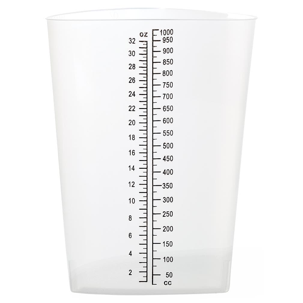 Medline Graduated Triangular Intake Output Container, 32 oz - Package of 10 - Image 1