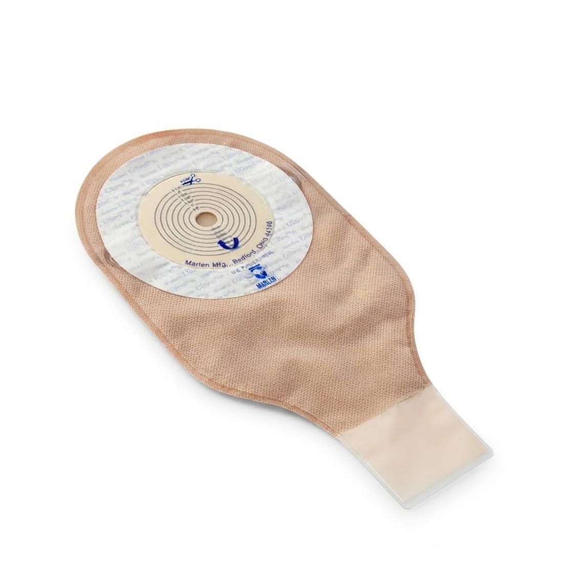 UltraLite 9" One-Piece Ileostomy Pouches, Shallow Convexity, 1-5/8" Opening - Box of 10 - Image 1