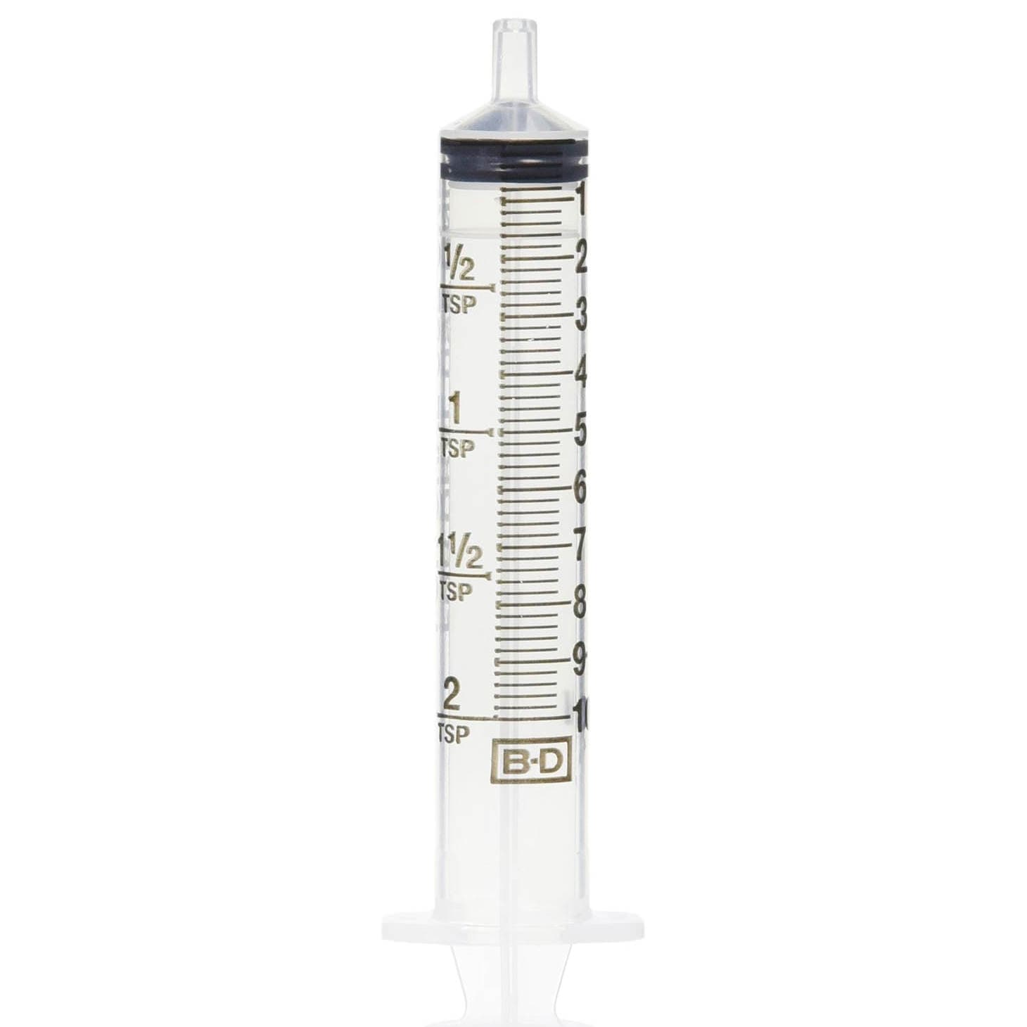 BD Oral Syringe with Tip Cap, Clear, 10 ml - Package of 100 - Image 1
