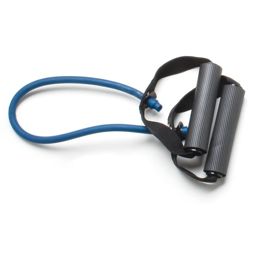 CanDo Tubing with Handle Exerciser, 18 Inch, Blue, heavy - Image 1