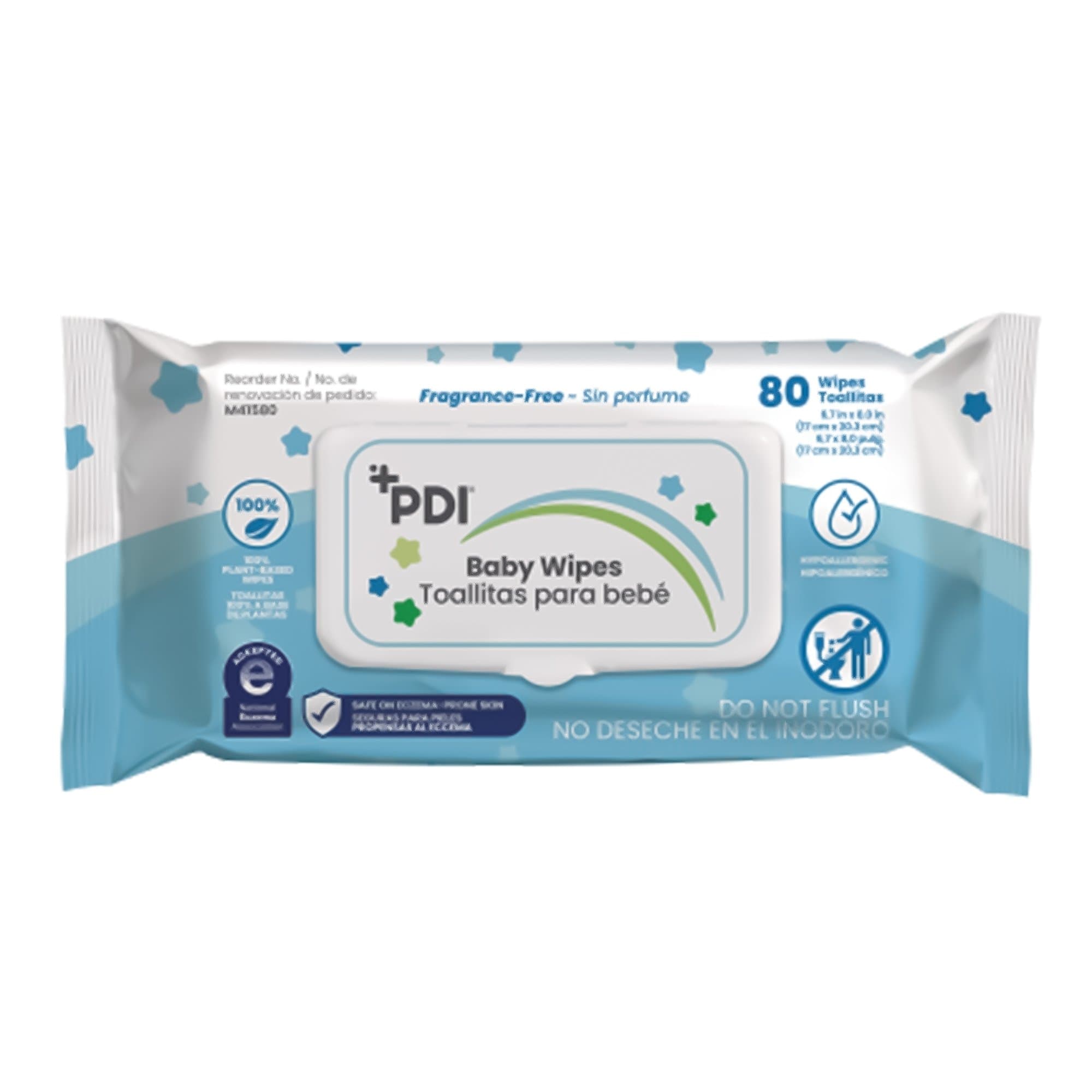 PDI Soft Baby Wipes Unscented - Pack of 80 - Image 1