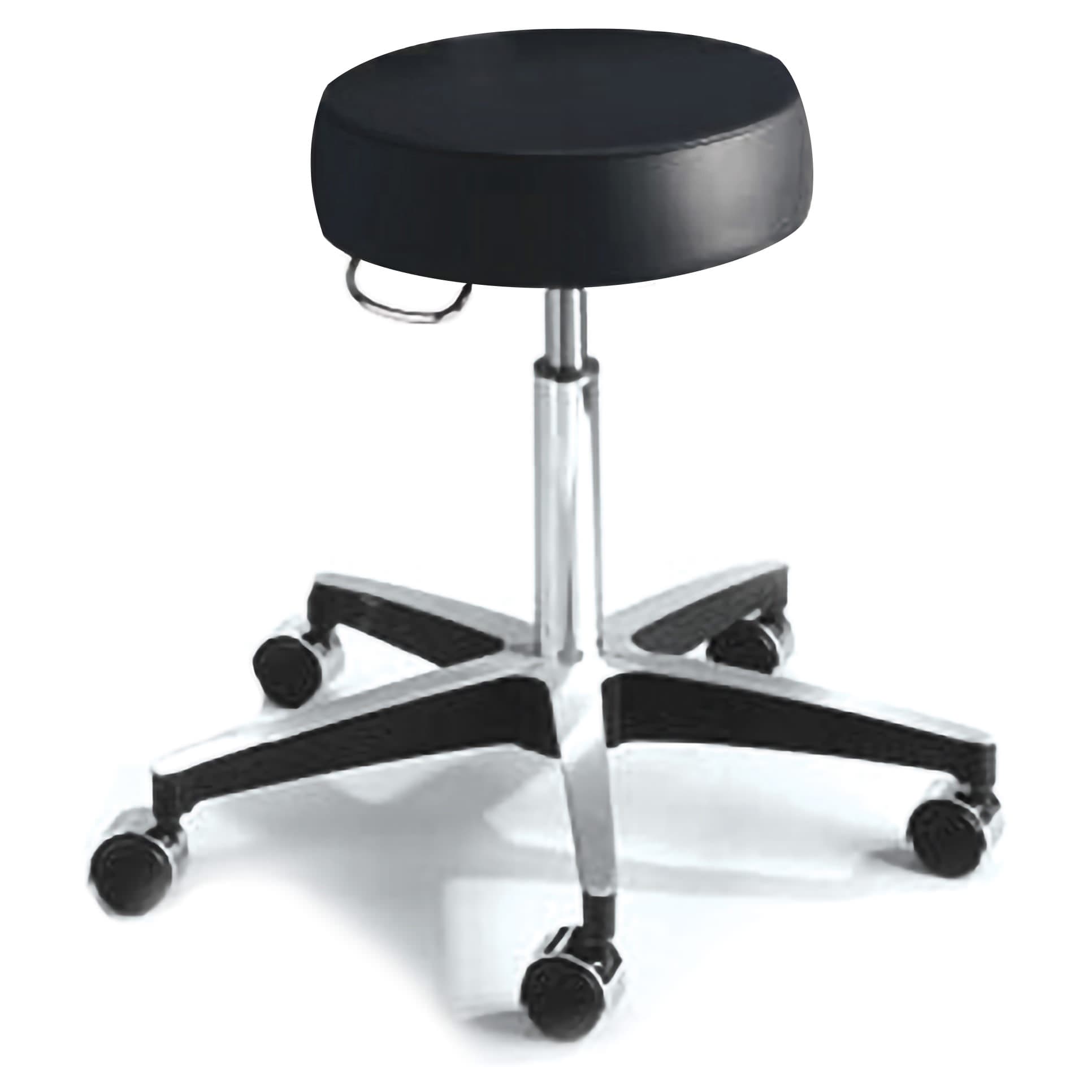 McKesson Backless Exam Stool, Black, 17-3/4 to 24-1/2 Inch Height - Each - Image 1