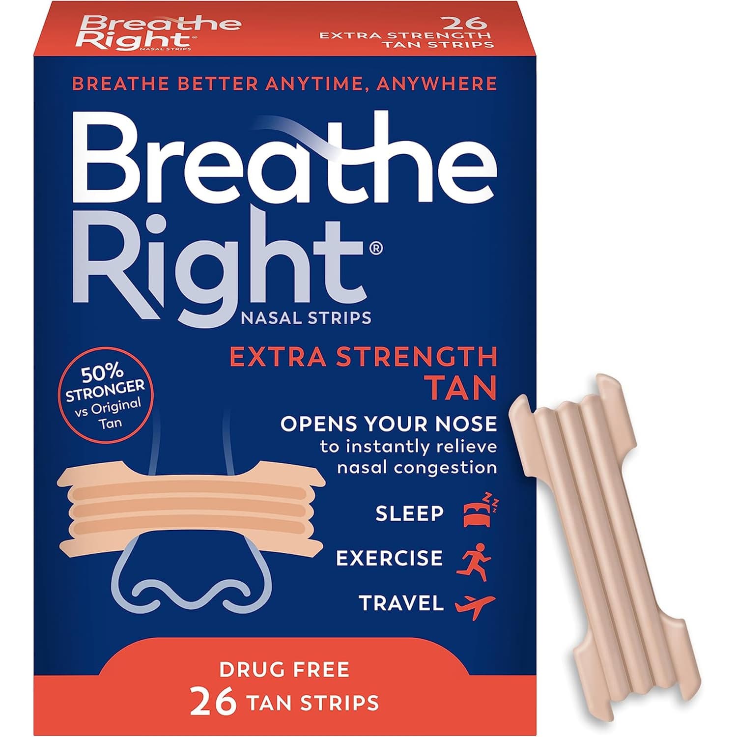 Breathe Right Extra Strength Strips - Image 2