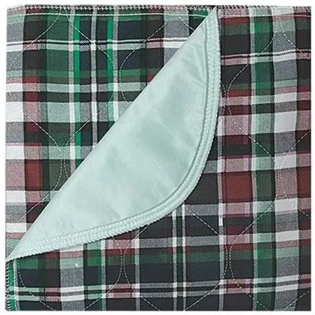 Beck's Highland Blue Plaid Reusable Underpad, 34 x 36 Inch - Case of 24 - Image 1
