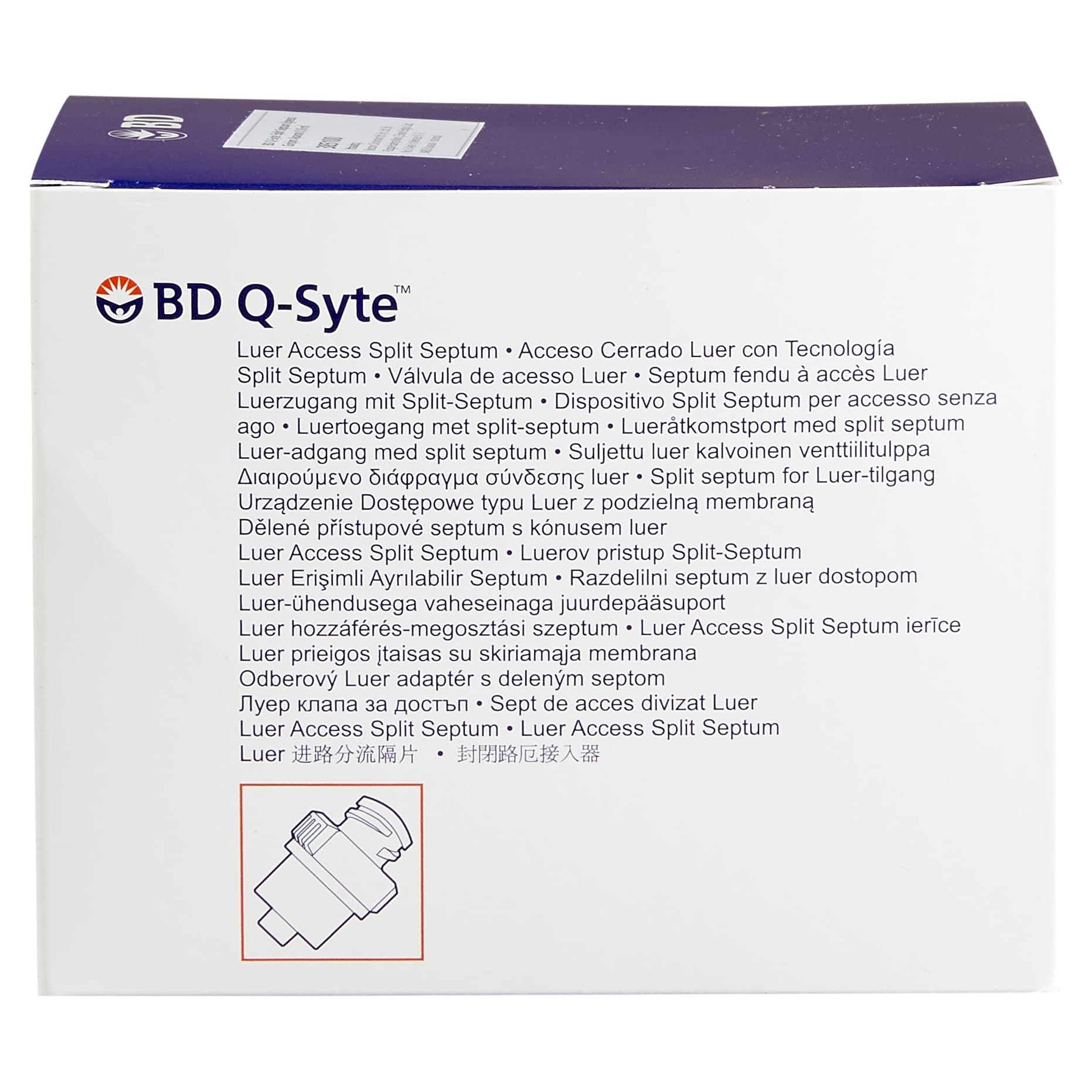 BD Q-Syte Luer Access Split-Septum Stand-Alone Device - Image 2