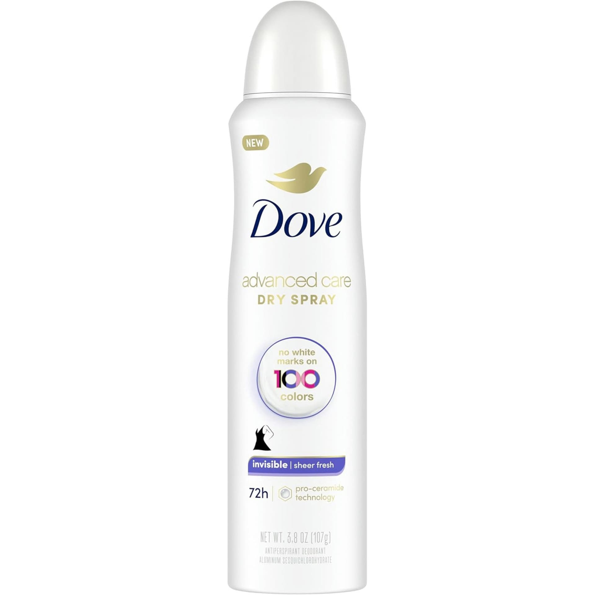 Dove Advanced Care Dry Spray + Invisible, 3.8 oz