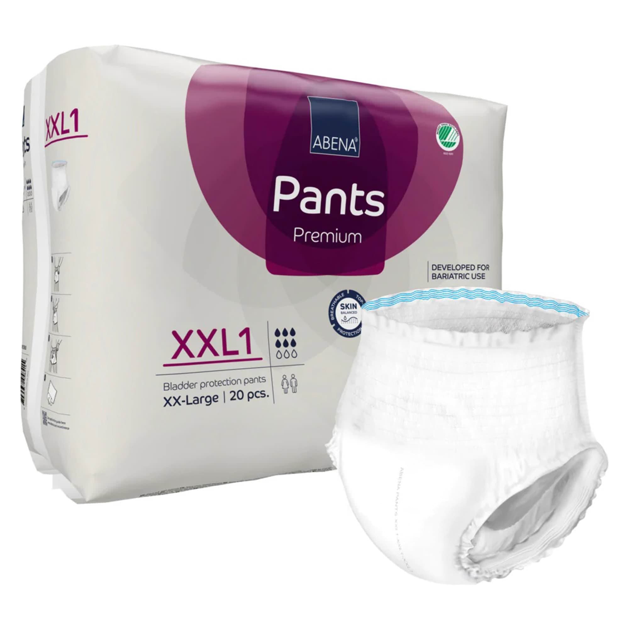 Abena Premium Bladder Protection Pants, 2XLarge, Level 1 - Package of 20 - Image 1