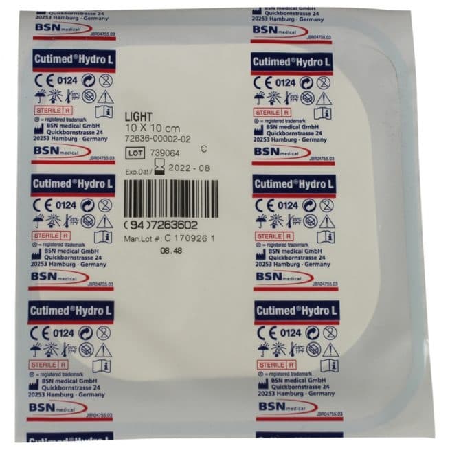 Cutimed Hydro L Sterile Hydrocolloid Dressing - Image 3