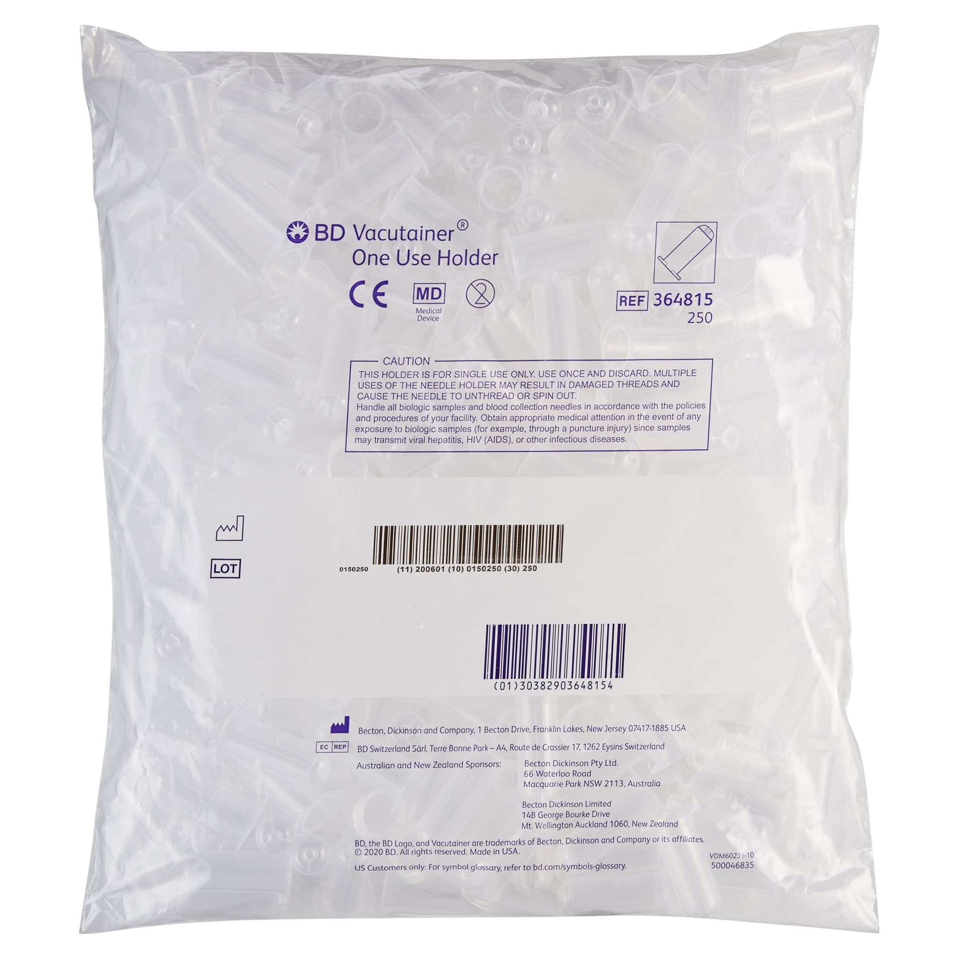 BD Vacutainer Non-Stackable Tube Holder