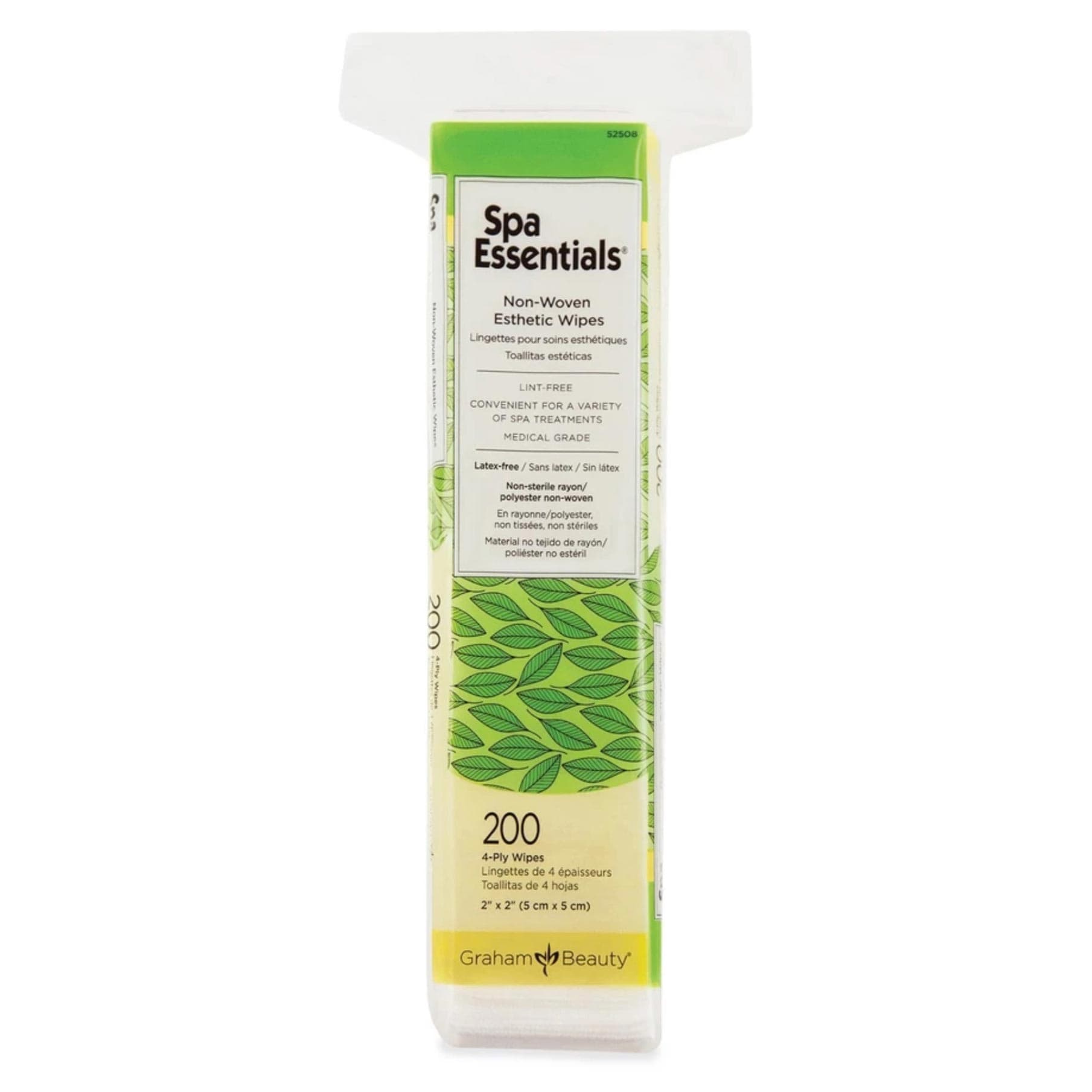 Spa Essentials Esthetic Wipe White, 2 x 2 Inch - Case of 5000 - Image 1