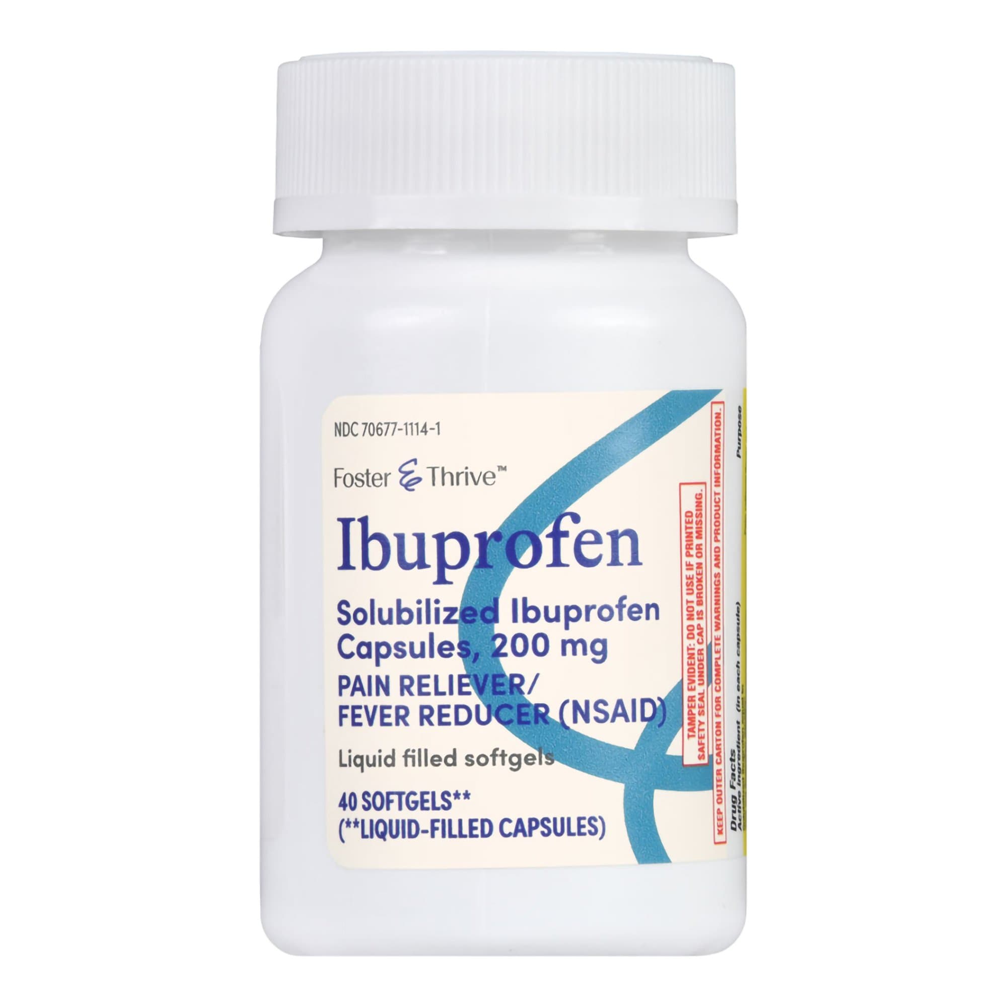 Foster & Thrive Ibuprofen Pain Relief Capsule - Bottle of 40 - Image 5