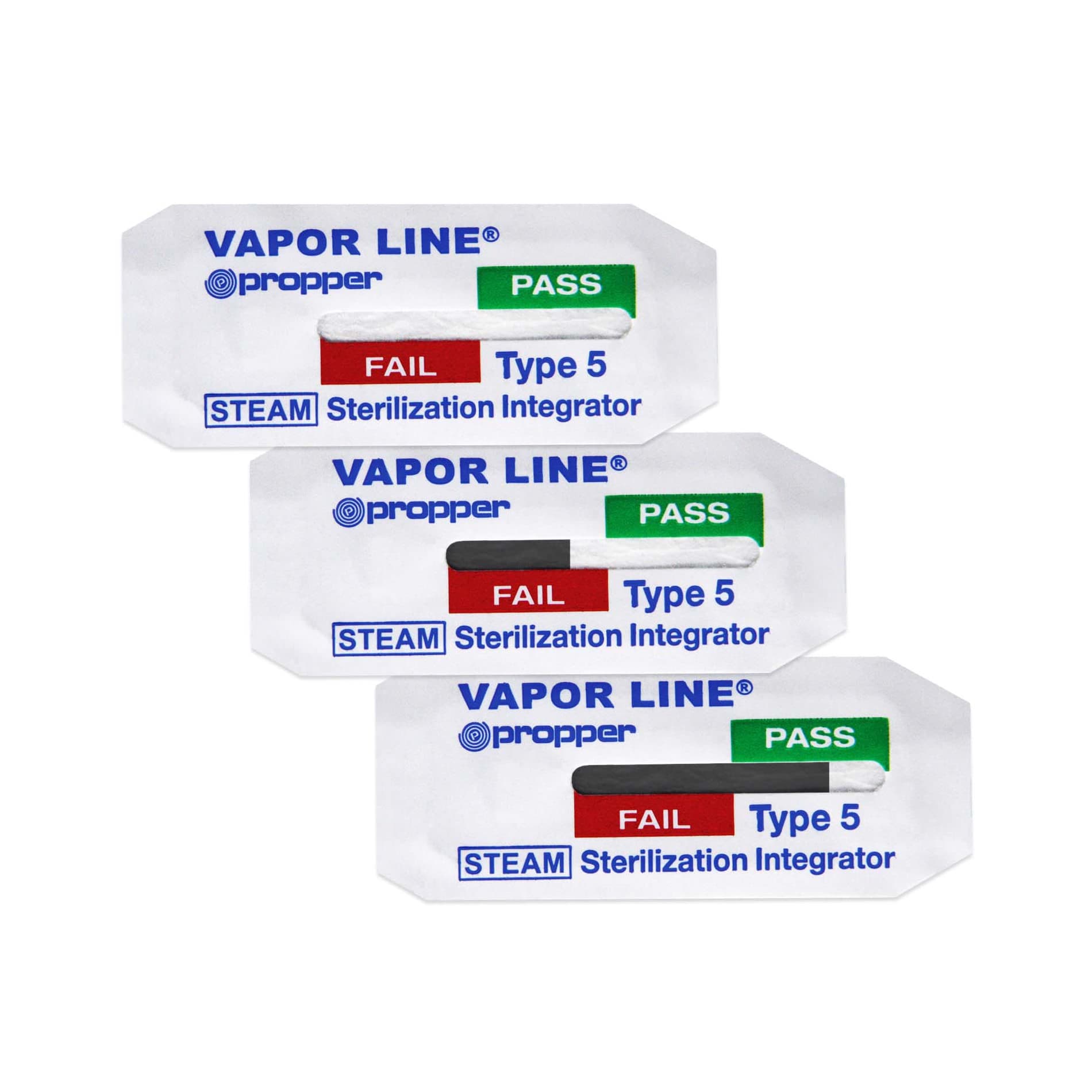 Vapor Line Class 5 Sterilization Chemical Integrator Strip, 2 Inch - Box of 250 - Image 1