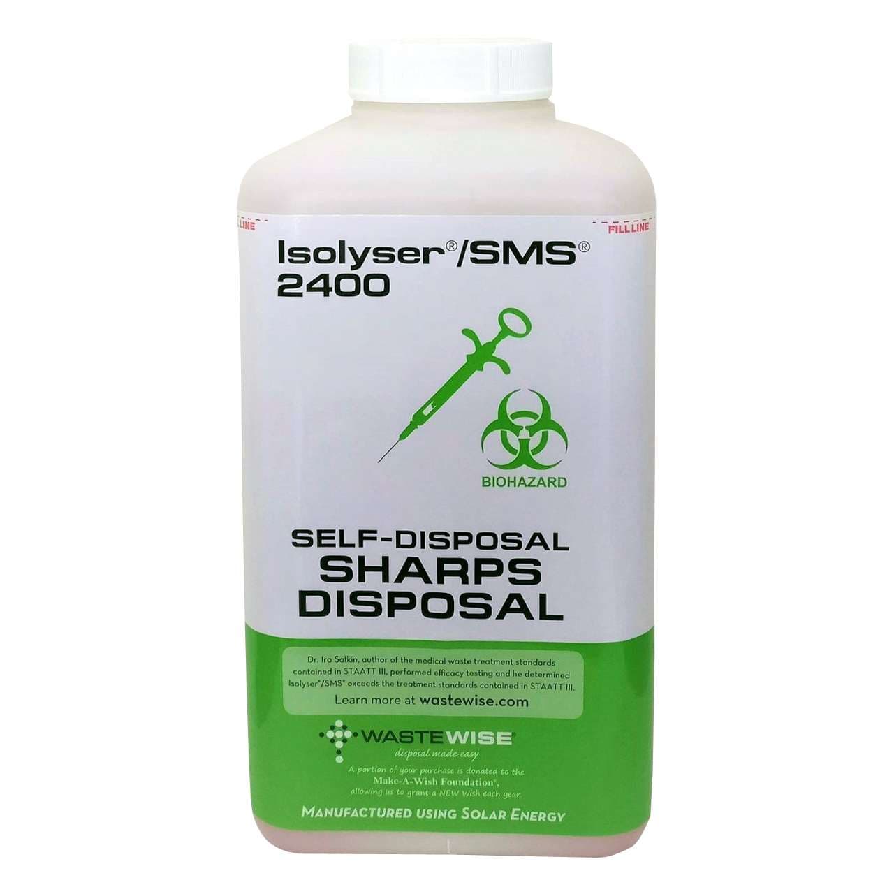 Isolyser SMS WasteWise Sharps Container, 10-1/2 H x 5-1/4 W x 5 D Inch - Each - Image 1