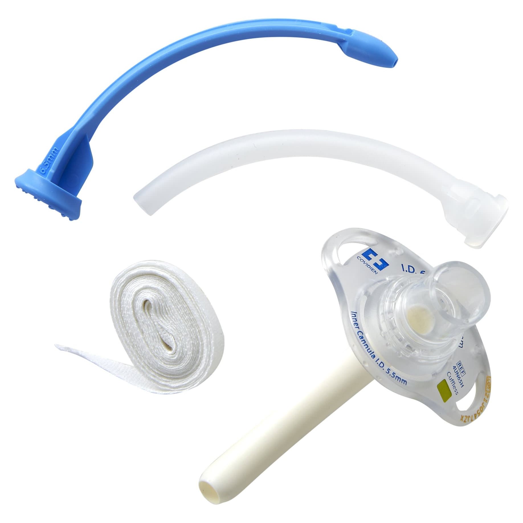 Shiley Uncuffed Tracheostomy Disposable Tube for Adult, 7.5 mm - Each - Image 1