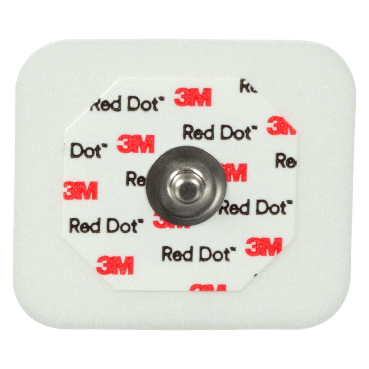 Red Dot Monitoring Electrode with Foam Tape and Sticky Gel, 1.5" - Case of 1000 - Image 1